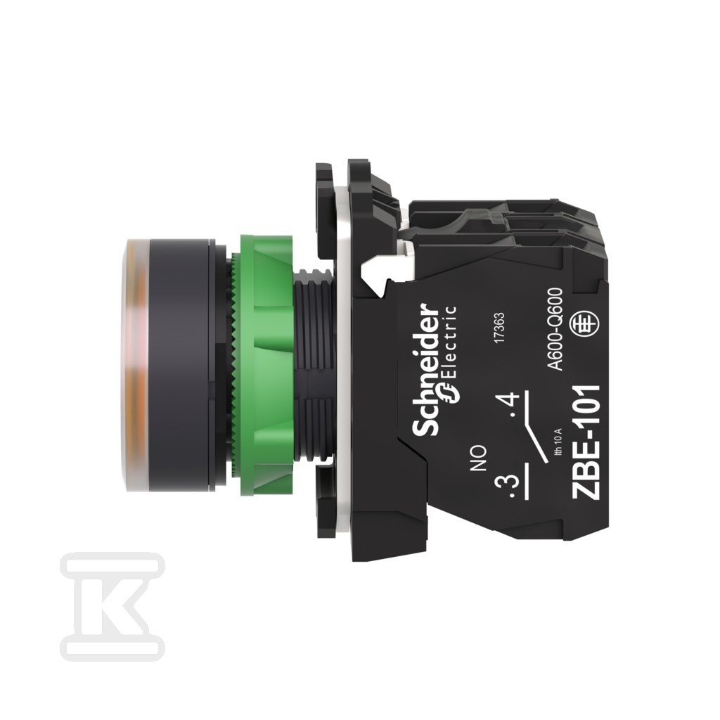 Botão plano laranja LED 24V Harmony XB5 - XB5AW35B5